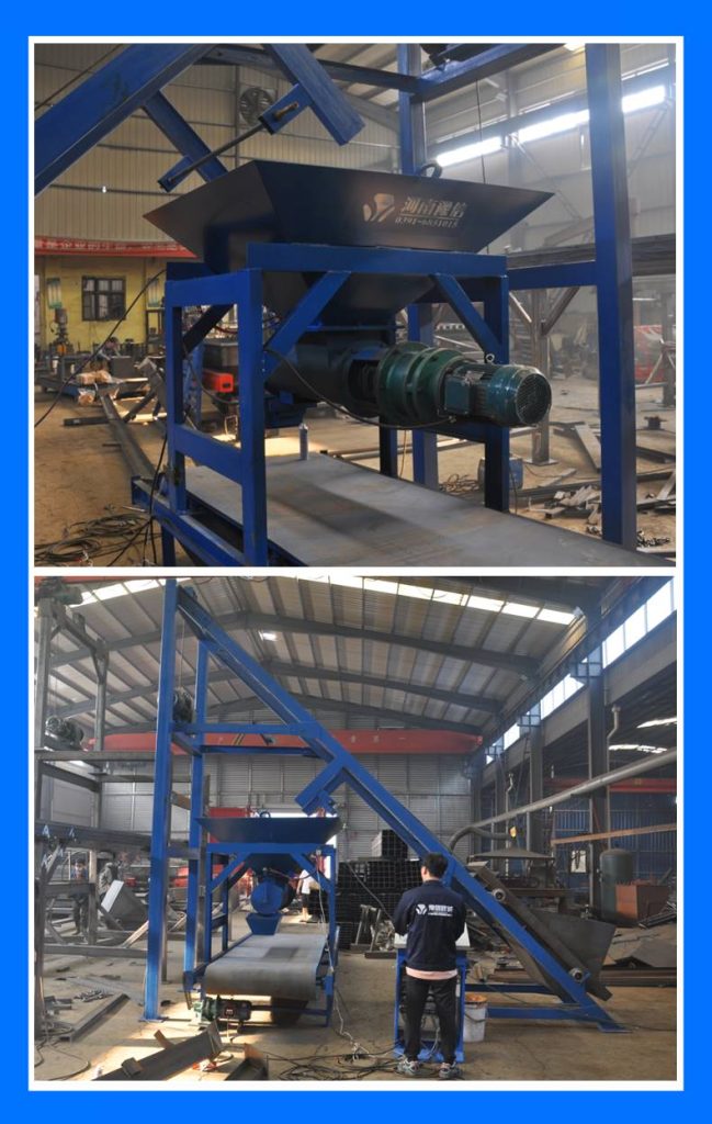 斜拉型皮帶預制件設備展示